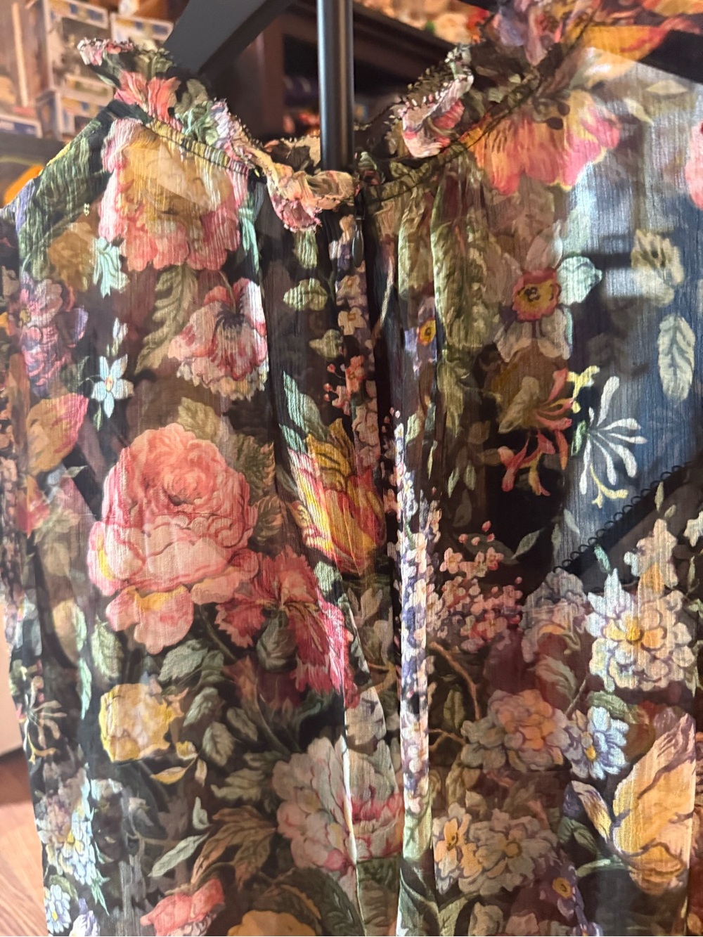 Zimmermann shirt and tank set. Chiffon silk. Puffed sleeves. Worn once - Picture 10 of 10